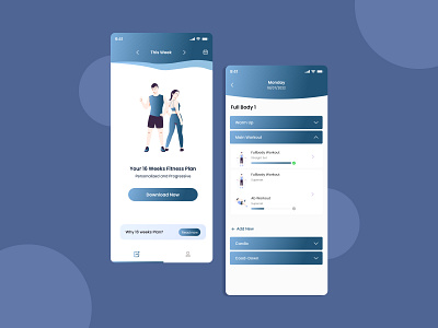 Fitness Mobile App Design