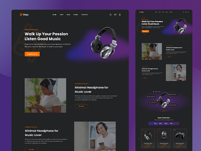 Online Shop Landing Page Design