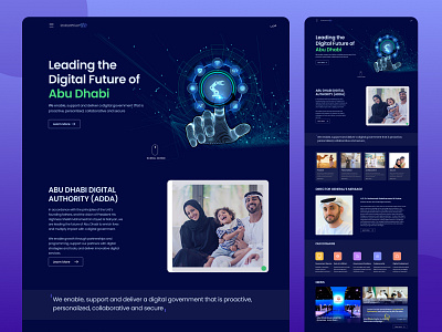 Landing page design for dubai authority design dribble shot graphic design landing page typography ui uidesign ux uxdesign web design website design