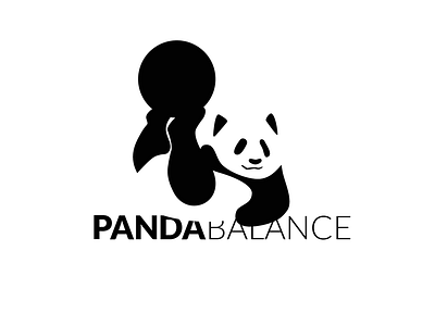 PandaBalance Logo branding identity illustration logo mark