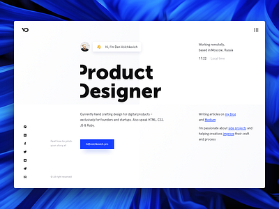 Personal website design grids product ui ux