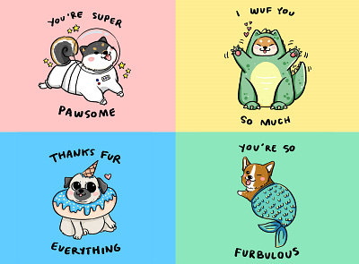 Greetings Sticker Set illustration sticker sticker design