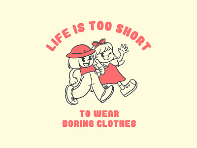 Life is too short cute art cute illustration design graphic design illustration lineart tshirt design typography