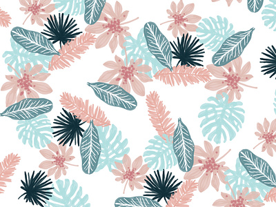 Summer Pastel Floral Design - A