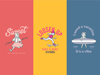 Cute Illustration Slogan Design - Vintage