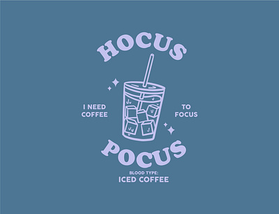 Hocus Pocus cute art cute illustration design fashion brand graphic design illustration lineart tshirt design typography