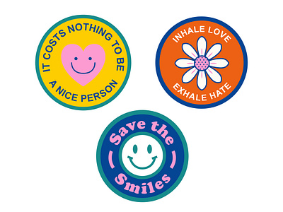 Positive Slogan Stickers - Vintage