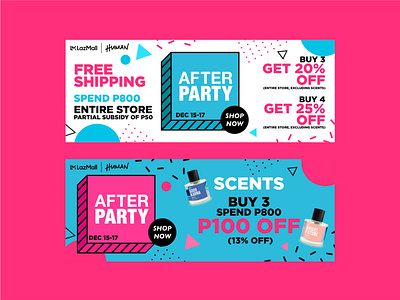 Web Banner - After Party branding design fashion brand graphic design illustration typography vector