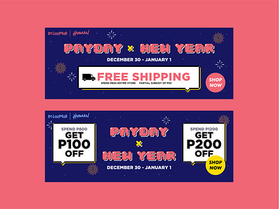 Web Banner - PayDay X New Year branding design fashion brand graphic design illustration typography vector