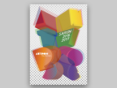 Programme Antipode 2016-17 antipode color coverdesign programme trame typo3d typo3d typographie