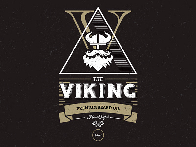 Viking Beard Oil beard brand dark flat gold label oil viking white