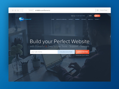 Front Page Banner Redesign hosting redesign web design webdesign website