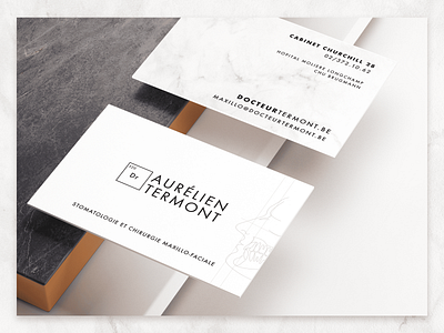 Dr. Termont - Business Card belgium branding businesscard clean design doctor illustration logo medical minimal typography vector