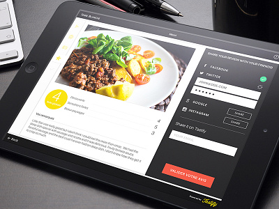 Tastify iPad app app food ipad review ui