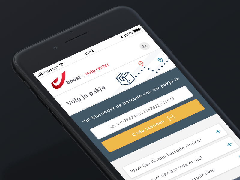 WIP - Visual IVR solution iphone ui mockup user inteface ui design app concept design clean customer care postal service belgium app mobile