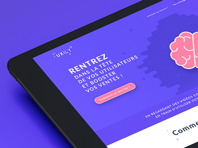 Uxily agency belgium clean customer design experience illustration logo mockup ui deisgn ux web website