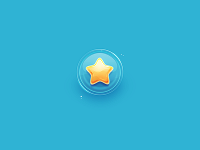 Star bubble character design game illustration interface ios ipad star