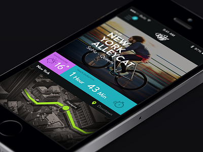 Cycling app app bicycle black blur clean cycle design flat isometric minimal ui ux