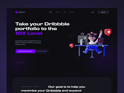 Dribbble booster