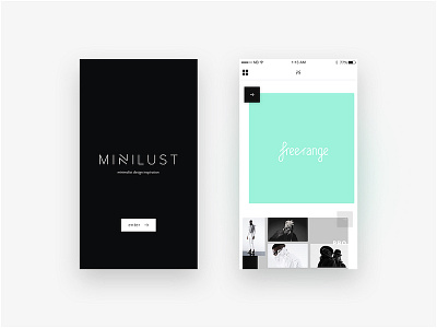 Minilust concept design ui user interface