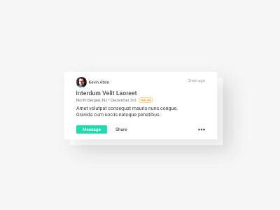 Activity Feed Card card design feed ui user interface
