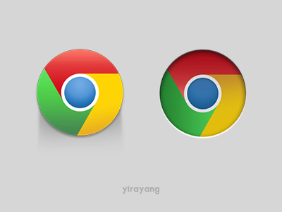 The new form of chrome button chrome google icon logo