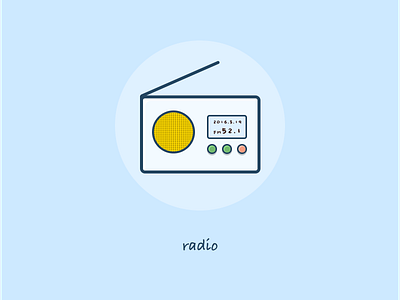 Radio icon logo radio