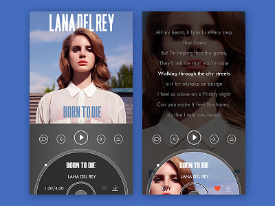 music player UI music player user interface