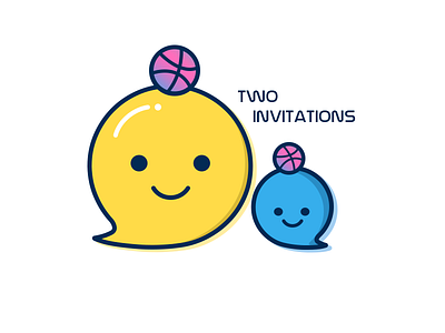 2 Invitations dribbble icon invitations