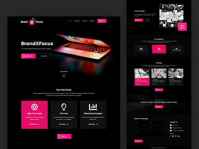 Technology Dark Website Design