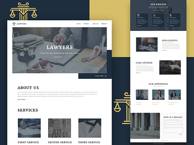 Lawyer Website Design Template law ui law web design law website lawyer website lawyer website design lawyers ui ux design uidesign website template