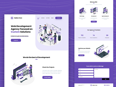 Development Agency Purple Website Design