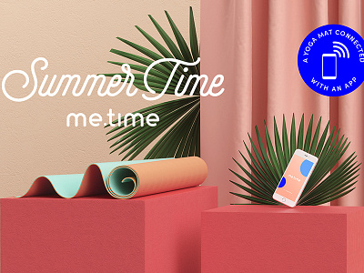 Melon&Lime Summer Time 3d mat product render smart visualisation yoga