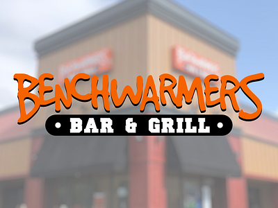 Benchwarmers Bar & Grill Logo bar logo logo design restaurant
