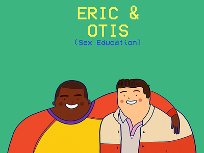 Eric & Otis artist artwork digital digitalartwork fan fanart illustration illustrations netflix procreate procreateapp sexeducation sexy show tv