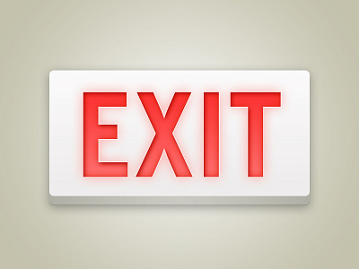 Exit Button button exit exit button exit sign red sign ui