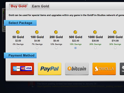 Payment Modal bitcoin buttons buy credit card dwolla modal payment paypal purchase ui visa