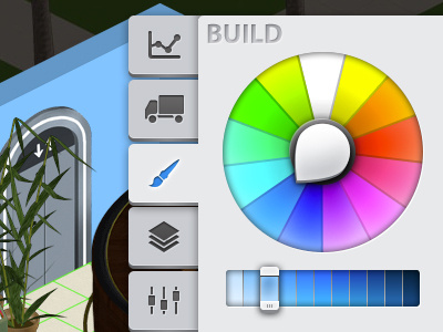 Color Wheel color color picker color wheel interface light photoshop touch ui ux