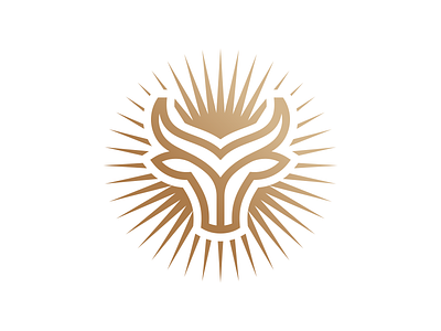 Bull Logo bull buy design for sale gold golden logo logos lux luxury modern ox sale sell shine star strong sun