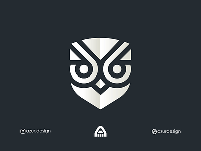 Owl Shield 66 Logo 6 animal bird creative modern number numbers owl owl logo security shield simple