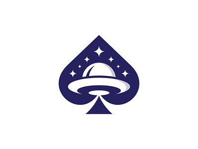 Ufo Casino Logo ace of spades casino club flying gamble gambling logo nigth object poker poker online roulette spades stars ufo