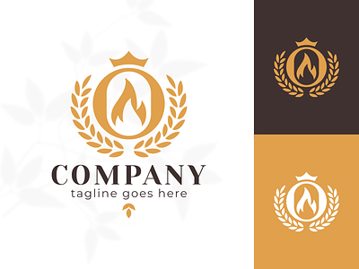 Letter O Luxury Flame Logo Design bake baker bakery creative deluxe design fire flame icon letter logo logos luxury modern o premium restaruant simple