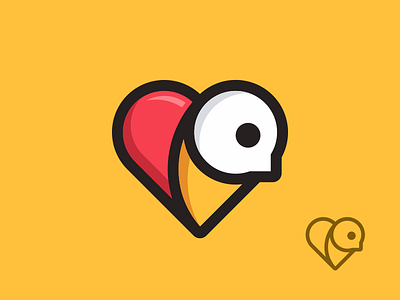 Heart Bird Logo