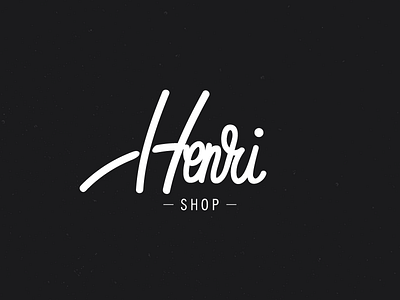Henri Logotype handmade identity logo shop typography