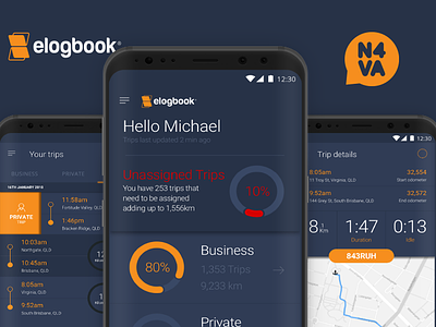 eLogbook - Android App android app art direction mobile app ui visual design