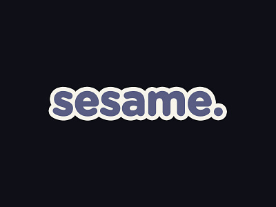 Sesame.Seed logo typeface typography