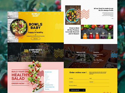 Healthy Meal with Healthy Lifestyle beverage food graphic design lifestyle ui ux web design website website design