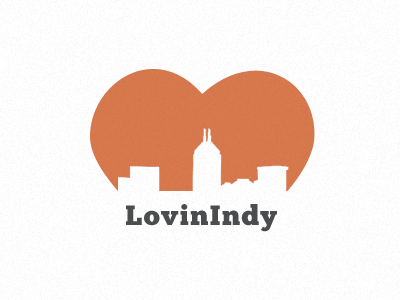 LovinIndy heart indianapolis indy logo