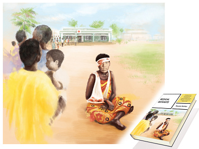 Medical Outcasts Illustration adobe photoshop art book cover equality illustration painting watercolor women xenophobia zimbabwe