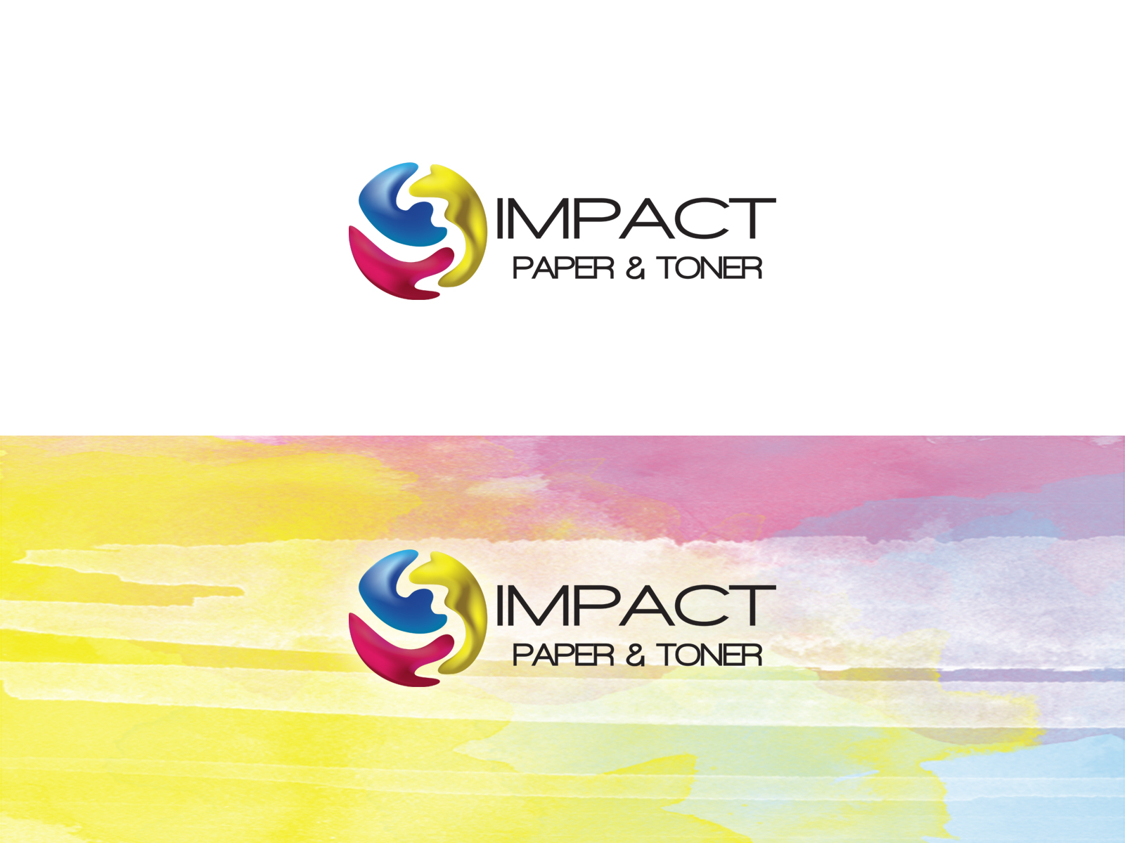 Impact Paper & Toner Logo by Mantas Mozeris on Dribbble